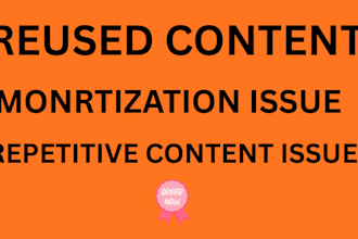 fix youtube reused content issues with a appeal video