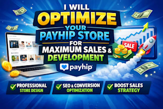 design optimize payhip store for maximum sales development