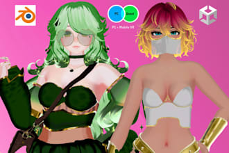 create vrchat avatar, anime vrc avatar, furry nsfw avatar, vr character 3d model
