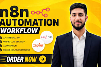 build n8n ai agent automation workflow, zapier automation, custom ai agents