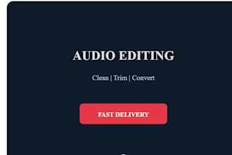 edit trim and clean your audio or podcast professionally