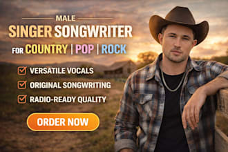 record country and nashville vocals for your song