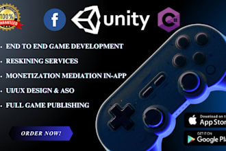 develop unity games with multiplayer and monetization features