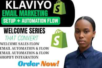 create klaviyo automation flows and welcome email series