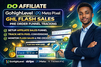 do affiliate gohighlevel meta pixel ghl flash sales pre order funnel tracking