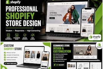 design and customize a responsive shopify store