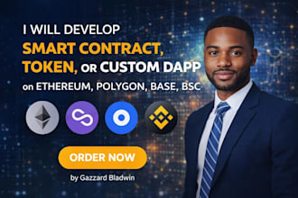 develop smart contract, token, or custom dapp on ethereum