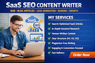 saas SEO content writer b2b blog articles lead generation ranking growth