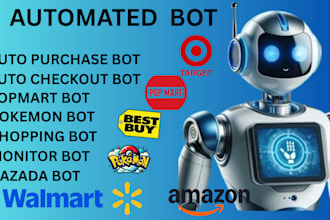 do auto checkout bot, auto purchase bot, lazada bot, pokemon bot, popmart bot