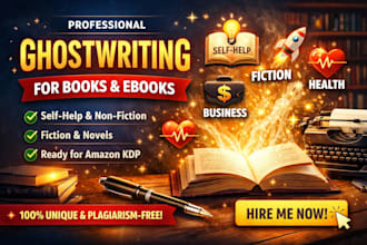 ebook ghostwriter KDP book writer ghost book writer non fiction editing