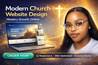 create modern church website ministry website