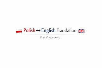 translate your text from polish to english or english to polish