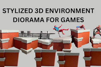 design custom 3d lego car house bike 3d lego diorama model XML with instruction