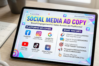 write social media ad copy