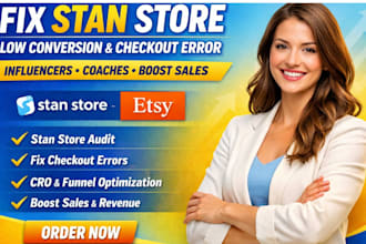 fix stan store low conversion checkout error influencers coaches and boost sales