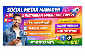 be your social media manager and instagram marketing expert, content creator