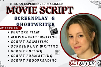 edit, proofread, format, polish your film script or screenplay in final draft