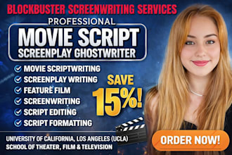 edit, proofread, format, polish your film script or screenplay in final draft