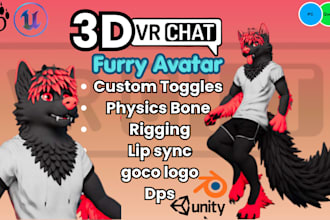 edit custom vrchat avatar, retexture, rigging, expressions, avatar accessories