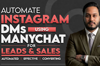 automate instagram dms using manychat for leads and sales