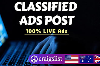 do classified ad posting on USA, UK, canada, australia ad sites