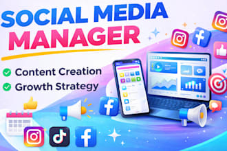 manage and grow your social media accounts with high quality content