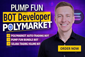 build custom crypto trading bot or polymarket automation , pump fun bundle bot