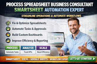 process spreadsheet business consultant smartsheet automate