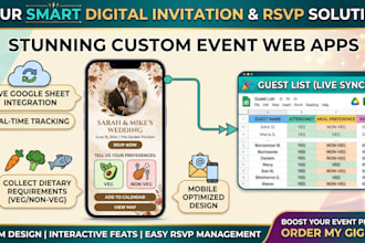 create a amazing electronic invitation card for any event