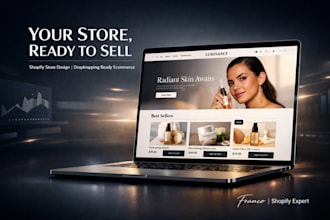 build shopify store, design dropshipping store, shopify store design