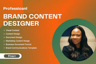 write and design brand focused reports, pdfs and documents