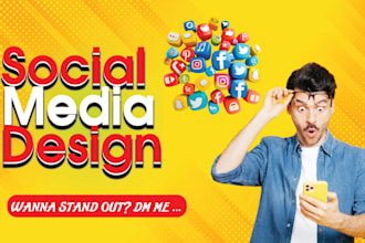 create modern social media post design for your brand