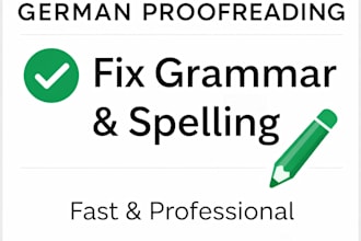 correct and improve your german text professionally