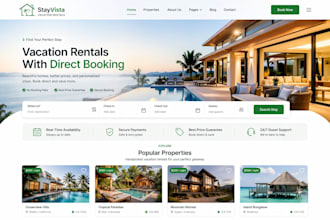 vacation rental website hotel website short term rental direct booking website