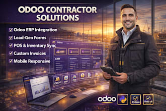 build a professional odoo construction or contractor website