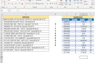 do excel data cleaning, duplicate removal, and formatting