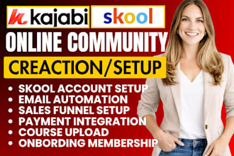setup skool online community, skool online course, skool community manager