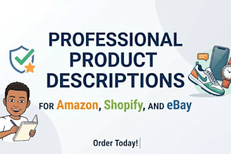 write SEO amazon and shopify product descriptions
