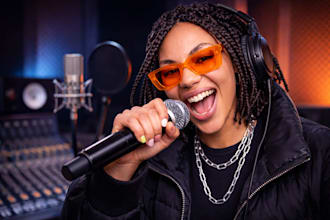 be your ghost writer rap, hip hop rap singer as a female rapper and vocalist