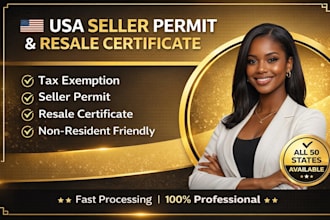 file sales tax resale certificate tax exemption seller permit for all 50 states