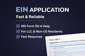 ein fast irs form ss4 business registration US