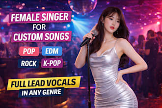 be your female custom singer, theme song, lead vocalist, cover song in any genre