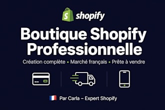 create a professional shopify store for your french market