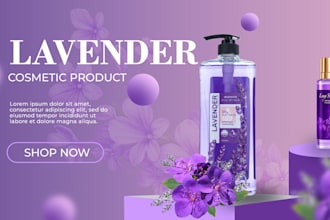 design professional product banner for website, ads