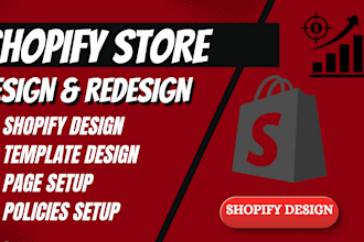 design and redesign shopify dropshipping store