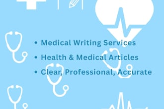 write clear medical and health articles