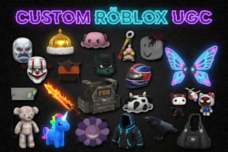 create professional roblox ugc accessories, hairs, and outfits