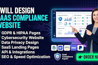 design saas compliance, gdpr, hipaa cybersecurity and data privacy website