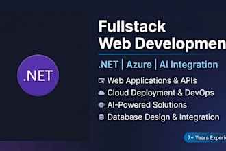 develop modern fullstack web apps with dot net and azure