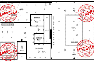 design detailed room by room ceiling layouts for hospitals, hotels, and eatery